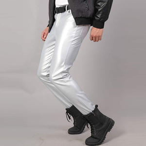Pantalones de Cuero Casuales Rectos para Hombre, de Alta Calidad, Negros, Resistentes y Transpirables, al Mejor Precio - Product Image 3