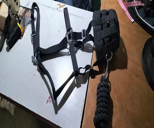 Bozal de pastoreo de nailon ecuestre de caballo adjunto Breakaway Halter de liberación rápida nariz acolchada forro polar forrado de piel para compras en línea - Product Image 3