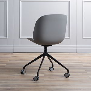 Fauteuil inclinable moderne BFG043 Beetle avec fonction extensible, en similicuir, pieds en bois et métal, roulettes, pour ameublement domestique - Product Image 2