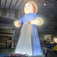 Publicité extérieure personnalisée, poupées gonflables bon marché pour la décoration avec lumière LED