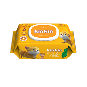 Toallitas húmedas naturales de nueva calidad de 80 piezas de Kinkin Factory, parte superior no tejida para higiene de bebés, toallitas húmedas para limpieza de bebés - Product Image 2