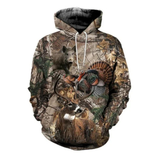 Sweat à capuche tactique de pêche de chasse pour hommes de haute qualité Real Tree Camo Soft Shell respirant pour la vente en gros - Product Image 4