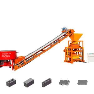 Máquina semiautomática para fabricar bloques de ladrillo de hormigón QTJ4-35 en venta, Maquinaria de Shenzhen - Product Image 1