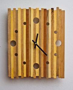 RELOJ DE PARED DE MADERA PERSONALIZADO PARA LA DECORACIÓN ELEGANTE DEL HOGAR Cuerpo de bambú MODERNO con Rosh Natural para ocasiones de boda - Product Image 3