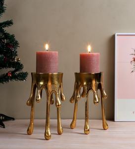 ชุดเชิงเทียนตั้งโต๊ะ 3 ชิ้น สำหรับตกแต่งบ้านในโอกาสคริสต์มาส งานแต่งงาน วันเกิด และวันหยุด เช่น อีสเตอร์ และวันวาเลนไทน์ - Product Image 4