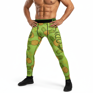 Pantalons de sport de compression à séchage rapide, légers et extensibles, de qualité professionnelle, fabriqués par un fabricant professionnel, pour hommes, leggings fins - Product Image 3