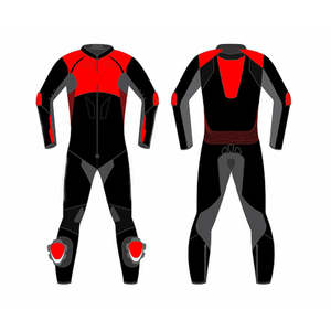 Combinaison de course de moto personnalisée, respirante, coupe-vent, en cuir, fabriquée au Pakistan - Product Image 2