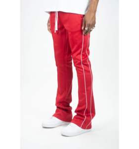 Pantalon évasé en coton Hip Hop bleu Frozi personnalisé pour homme Pantalon ample brodé en cristal pour homme - Product Image 4