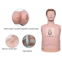 Maniquí de Medio Cuerpo para Entrenamiento de RCP con Indicadores de Retroalimentación, Modelo Médico, Color Piel Humana, Material de Goma y PVC, Marca CISCO