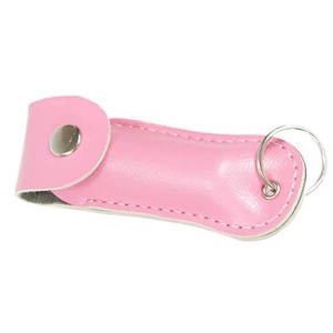 Étui compact pour spray au poivre de sécurité, porte-clés en cuir, support de protection pour spray, pour femmes, porte-spray au poivre en cuir PU durable - Product Image 4