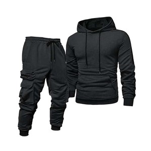 100% coton hommes survêtement de haute qualité épais polaire surdimensionné ample personnalisé vêtements de rue hommes survêtement - Product Image 1