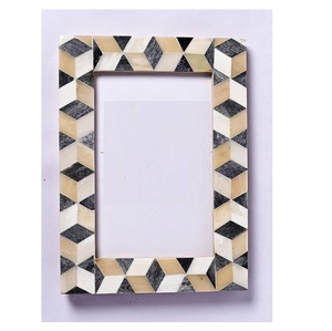 Gran venta 2023 personalizado lujoso mejor calidad tallado a mano incrustaciones de hueso de madera marco de fotos para Decoración - Product Image 3