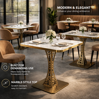 Patas de Mesa de Comedor de Hierro Resistentes y Duraderas, Diseño de Torre, Patas Metálicas Comerciales para Muebles de Comedor