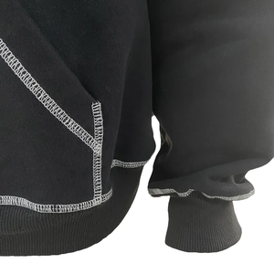 Sudadera con Capucha de Invierno para Hombre, Personalizada con Serigrafía, Costura en Contraste Inverso, Forro Polar, Informal, Transpirable, de Secado Rápido, con Bolsillo - Product Image 5