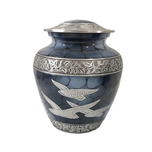 Urne funéraire décorative de style américain pour les êtres chers, nouveau design en laiton métallique pour les cendres humaines, prix de gros en provenance d'Inde - Product Image 2