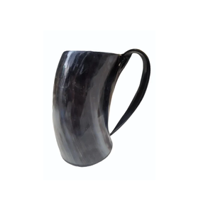 Natural Horn Mug Viking-Inspired Natural Luxury Medieval Design with Perfect Grip for Beer coffee <b>wine</b> cold drink and etc; - Product Image 3