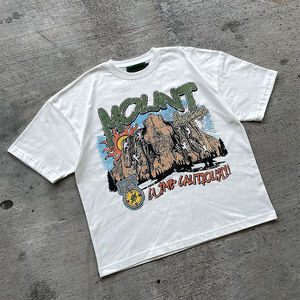 100% algodón Premium 220gsm Camiseta con estampado de logotipo personalizado camisetas para hombres al por mayor personalizar Logo y diseño camiseta para hombres - Product Image 1