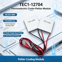 Module de refroidissement thermoélectrique FYX Stock TEC1-12704 Peltier DC12V 40x40MM, puce de refroidissement semi-conductrice 36W