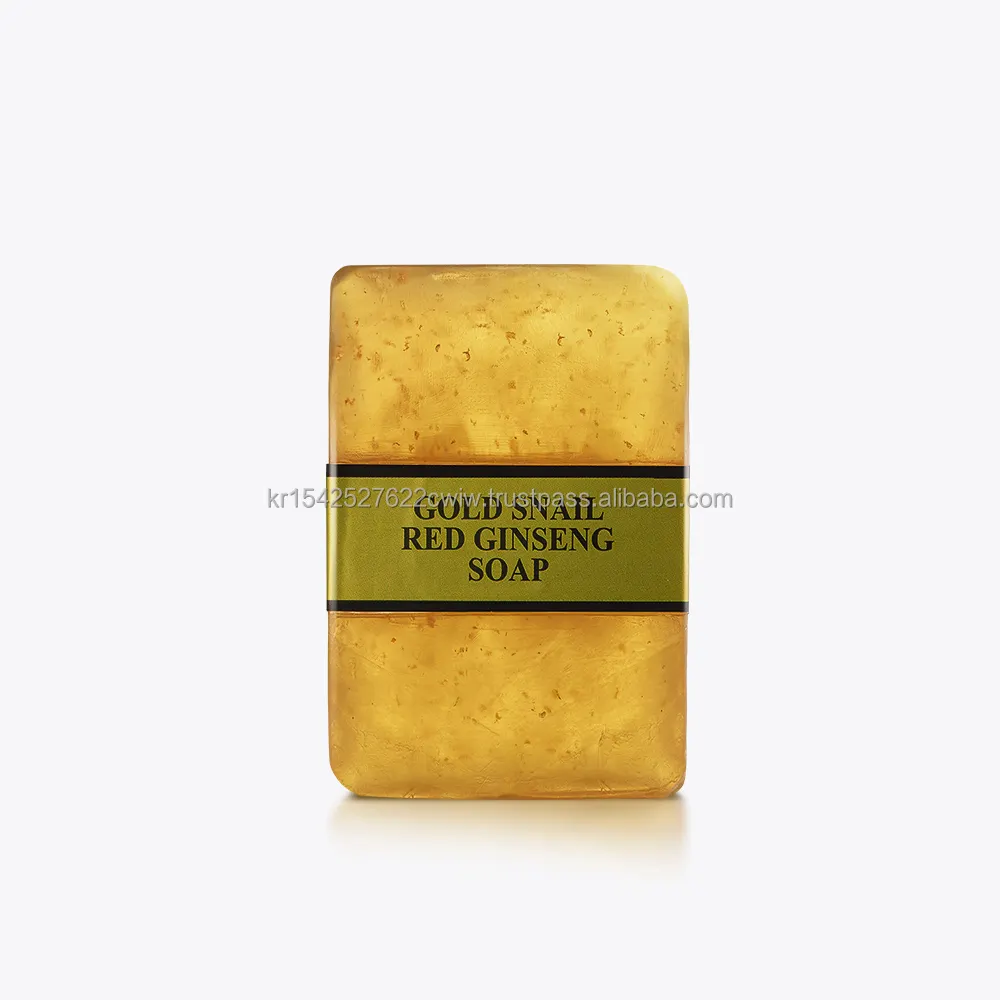 COREANO COSMÉTICO Gold Energy Snail Synergy Gold Snail Red Ginseng Soap nutre a pele cansada durante as atividades externas tonifica