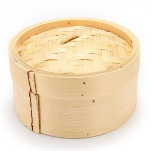 Meilleur prix de gros pour cuiseur vapeur à dim sum commercial, panier à vapeur en bambou naturel pour dim sum et raviolis - Product Image 4