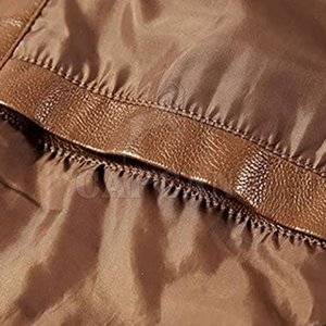 Veste d'hiver pour hommes de meilleure qualité avec logo personnalisé et motif de décoration avec dessus en cuir de mouton chauffant et respirant Service OEM - Product Image 6
