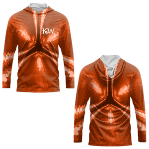 Sudaderas con capucha de pesca de manga larga de secado rápido con diseño sublimado personalizado UPF 50 + ropa de pesca unisex para tallas grandes y grandes - Product Image 6