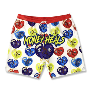 Short de basket-ball personnalisé pour hommes, respirant, à motif solide, style décontracté avec deux poches zippées, concevez le vôtre - Product Image 2