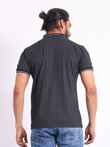 Vente chaude Élégant Premium Mercerisé 100% Coton T-Shirt Regular Fit Demi Manches pour Polo Neck Confortable Casual Wear - Product Image 6