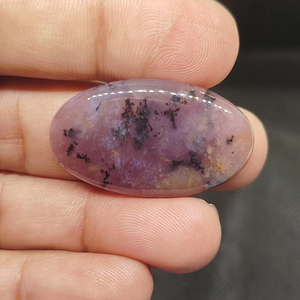 Cabujones de Amatista Dendrítica Natural, Piedras Preciosas Azules Sueltas con Parte Posterior Plana y Lisa, Modelo UDGEMS 480, Tamaños Variados para Joyería - Product Image 3