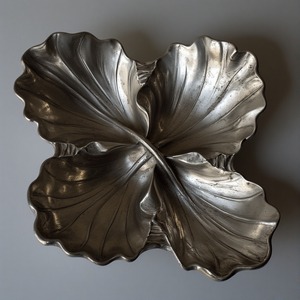 Serveur de fruits secs de luxe en aluminium et verre de qualité supérieure avec compartiments de forme ronde Finition or antique conçu pour une utilisation décorative - Product Image 2