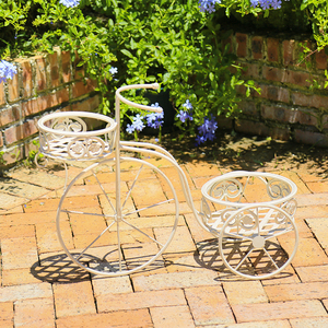 Support de fleurs décoratif de jardin, vente en gros, support de Pot de <span class=keywords><strong>plante</strong></span> en métal pour <span class=keywords><strong>vélo</strong></span> - Product Image 3