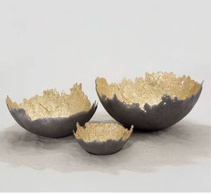 Contemporary Design Polished <b>Aluminum</b> Serving Bowls Durable and Sturdy for Indoor and Outdoor Dining for Parties - Product Image 3