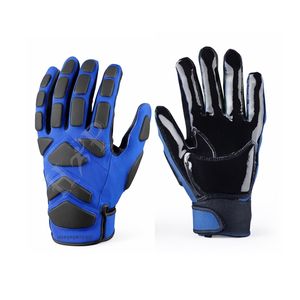 Gants de football américain pour joueurs américains, haute adhérence, paume rembourrée durable, antidérapants, gants de football américain rembourrés - Product Image 5