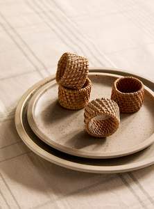 Handmade Rustic Rattan Napkin Ring With Natural Woven Design For Elegant Farmhouse Dining <b>Table</b> Decoration And Special <b>Occasions</b> - Product Image 3