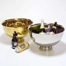 Tazón de Hielo Redondo de Acero Inoxidable de Lujo, Artículos de Bar Dorados para el Hogar, Hotel, Restaurante, Tazón de Hielo Decorativo de Metal Pulido - Product Image 2