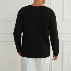 Nouvelle mode pull uni épais vierge chandails pour hommes pull respirant et confortable avec logo personnalisé pour hommes à vendre en ligne - Product Image 2