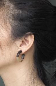 Pendientes de Cuerno de Búfalo para Niñas, Pendientes de Mujer, Joyería de Cuerno, Cuerno Natural para Mujer, Alta Calidad - Product Image 5