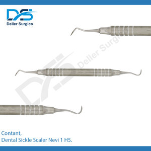 Raspador Dental Nevi 1 H5, Manual, de Acero Inoxidable, Reutilizable, Certificado CE, Clase I, Instrumentos Periodontales, Curetas Gracey - Product Image 2