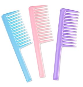 Peine para Champú de Dientes Anchos (2 Piezas) para Cabello Rizado, Ondulado y Desordenado, Peine Desenredante Unisex para Hombres y Mujeres - Product Image 6