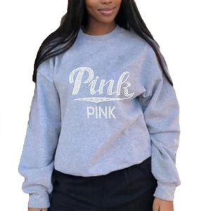 Sweat-shirt à capuche unisexe streetwear personnalisé, imprimé, pour femme, style vintage, lavage à la pierre, strass, 100% coton molletonné, automne-hiver - Product Image 5