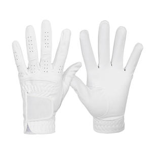 Guantes de golf con logotipo personalizado al por mayor OEM ODM proveedor Cabretta cuero agarre ligero cómodo duradero transpirable equipo de golf - Product Image 1