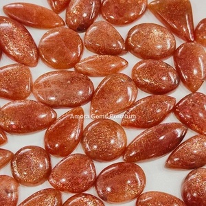 Cabujones con Forma de Mezcla de Piedra Solar Natural, Piedras Preciosas Sueltas para Fabricación de Joyas, Cristales Curativos, Suministros para Manualidades, Colección de Piedras Preciosas - Product Image 1