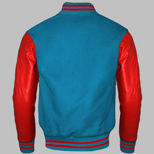 Chaqueta de béisbol universitaria personalizada de alta calidad para hombre con cuello levantado Diseño único informal Venta caliente ODM OEM - Product Image 4