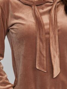 Venta caliente nueva moda patrón sólido transpirable Mujer terciopelo chándal de talla grande ropa activa para invierno precio al por mayor 2026 - Product Image 5