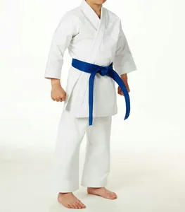 Costumes Clothing White Taekwondo Uniforms Karate Judo Clothes Children Adult Unisex Long Sleeve Uniform