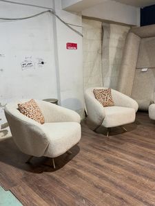 Ensemble de canapés sectionnels contemporains en forme de L, en tissu bouclé, avec pieds en bois et dossier amovible pour salon - Product Image 6