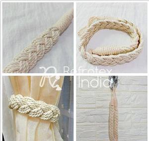 Wholesale Low Cost Economic <b>Curtain</b> Tieback for Decoration Bulk Supplier and Manufacture by Refratex India Made in India for Be - Product Image 3