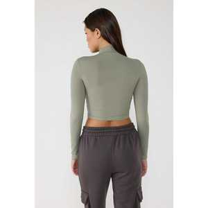 Blusa Vintage de Poliamida para Mujer, Talla XL, Corte Regular, Cuello Redondo con Volantes, Bordado, Lentejuelas, Encaje, Plumas, Prenda Informal con Capucha Delantera - Product Image 5