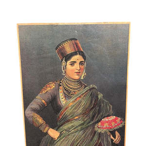 Vintage Cultural Art Print Traditional Design Style Portrait <b>Pattern</b> on <b>Paper</b> - Product Image 3