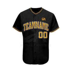 Maillot de baseball léger pour hommes à faible quantité minimale de commande vêtements d'été sport équipe entière porter maillot de baseball pour hommes - Product Image 1